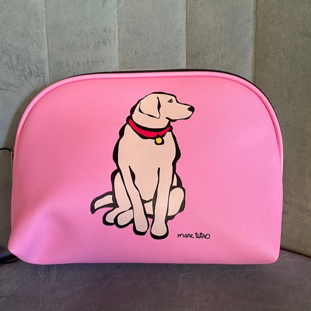 NWT Marc Tetro Zip Around vegan dog themed bag